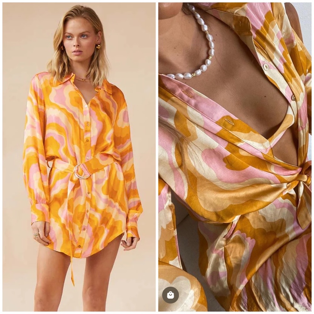 Suboo Cloud Mini Shirt Dress Size Small